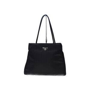 PRADA TESSUTO CITY Black Tote Bag